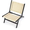 Fotelis FODEN leisure chair, juodas / natural