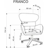 Fotelis Laisvalaikio kėdė FRANCO, pilka