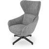 Fotelis FREDY leisure chair, with stool, pilkas