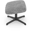 Fotelis FREDY leisure chair, with stool, pilkas