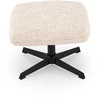 Fotelis FREDY leisure chair, with stool, l.beige