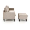 Fotelis GERSON sofa with ottoman, color: beige