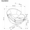 Fotelis GUIDO leisure chair, mustard