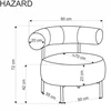 Fotelis HAZARD leisure chair, cinnamon