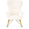 Fotelis LIBERTO leisure armchair cream / auksinis