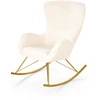 Fotelis LIBERTO leisure armchair cream / auksinis