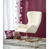 Fotelis LIBERTO leisure armchair cream / auksinis