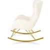 Fotelis LIBERTO leisure armchair cream / auksinis