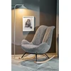 Fotelis LUIS rocking chair, pilkas
