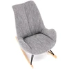 Fotelis LUIS rocking chair, pilkas