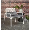 Fotelis MELBY leisure chair, baltas / pilkas
