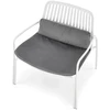 Fotelis MELBY leisure chair, baltas / pilkas