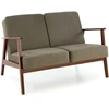 Fotelis MILANO 2S sofa, alyvuogių spalvos CASTEL#39 / tamsus riešutas
