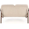 Fotelis MILANO 2S sofa, smėlio spalvos CASTEL#15 / tamsus riešutas