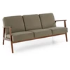 Fotelis MILANO 3S sofa, alyvuogių spalvos CASTEL#39 / tamsus riešutas