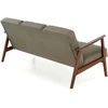 Fotelis MILANO 3S sofa, alyvuogių spalvos CASTEL#39 / tamsus riešutas