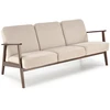 Fotelis MILANO 3S sofa, beige CASTEL#15 / dark walnut