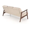 Fotelis MILANO 3S sofa, beige CASTEL#15 / dark walnut