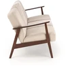Fotelis MILANO 3S sofa, beige CASTEL#15 / dark walnut