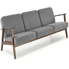 Fotelis MILANO 3S sofa, pilka CASTEL#93 / tamsus riešutas