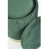 Fotelis MONTY set of two stools: color: dark žalias