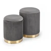 Fotelis MONTY set of two stools: color: pilkas