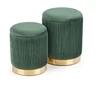 Fotelis MONTY set of two stools: color: dark žalias