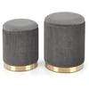Fotelis MONTY set of two stools: color: pilkas