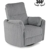 Fotelis PEGAS leisure chair, pilkas