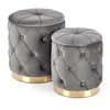 Fotelis POLLY set of two stools, color: pilkas