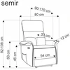 Fotelis SEMIR leisure chair, cinnamon