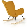 Fotelis VASCO rocking chair, mustard