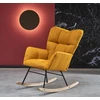 Fotelis VASCO rocking chair, mustard