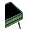Fotelis VELVA bench color: dark žalias / juodas