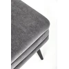 Fotelis VELVA bench color: pilkas/juodas