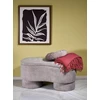 Fotelis VIVA bench with storage function, pilkas
