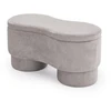 Fotelis VIVA bench with storage function, pilkas