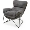 Fotelis VOLKER leisure armchair dark pilkas/ juodas