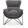 Fotelis VOLKER leisure armchair dark pilkas/ juodas