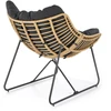 Fotelis WHISPER leisure chair, juodas / natural