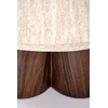 FRIDA c.table travertine / walnut