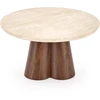 FRIDA c.table travertine / walnut
