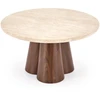 FRIDA c.table travertine / walnut