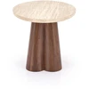 FRIDA S c.table travertine / walnut