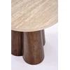 FRIDA S c.table travertine / walnut