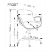 Halmar Kėdė FROST O.Chair Juoda