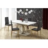 GALARDO extension table, baltas / auksinis