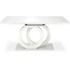 GALARDO extension table, baltas / auksinis