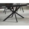 Signal Meble Valgomojo stalas Gaston Ceramic 140, 140 x 80 cm, juoda