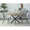 Signal Meble Valgomojo stalas SIGNAL Gaston, 100(135)x100x75 cm, ruda/juoda